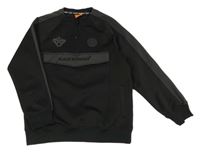 Černo-šedá sportovní mikina s nápisem Black Bananas vel. 176