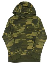 Khaki army mikina s kapucí M&S