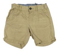 Béžové chino plátěné kraťasy H&M