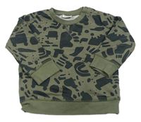 Khaki vzorovaná mikina s auty zn. Next