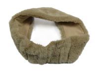 Béžová kožešinová čelenka H&M