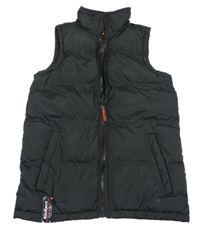 Černá prošívaná šusťáková zateplená vesta KicKers