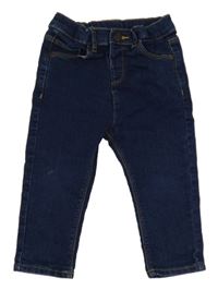 Tmavomodré skinny teplákové rifle M&S