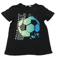 Černé tričko s míčem H&M