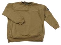 Hnědá oversize mikina s nášivkou Next