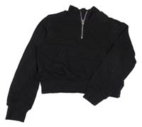 Černá crop mikina H&M