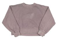 Starorůžová crop mikina Zara