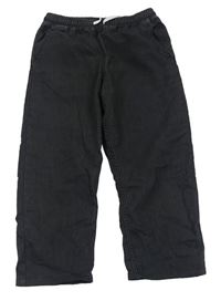 Černé teplákové jogger pantalon rifle H&M