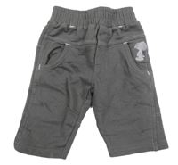 Tmavošedé tepláky se Snoopym