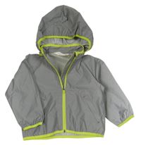 Šedá reflexní šusťáková bunda s kapucí H&M