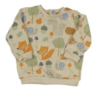 Béžová mikina se zvířaty Matalan