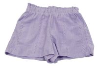 Lila vzorované kraťasy Page One Young