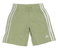 Zelené bavlněné kraťasy s logem Adidas