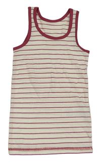 Smetanovo-vínový pruhovaný top Kiki&Koko
