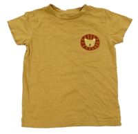 Medové tričko s lvem Next