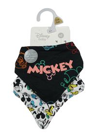 Nové - 2x slinták - černý s Mickeym + bílý s Mickeym a přáteli Disney