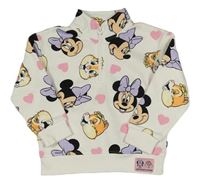 Smetanová mikina s Minnie a srdíčky Primark