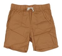 Hnědé plátěné kraťasy H&M