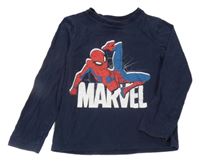 Tmavomodré triko se Spidermanem C&A