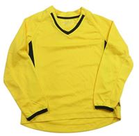 Žluto-černé sportovní triko 