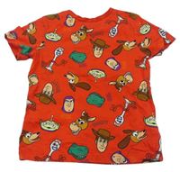 Červené pyžamové tričko s ToyStory George
