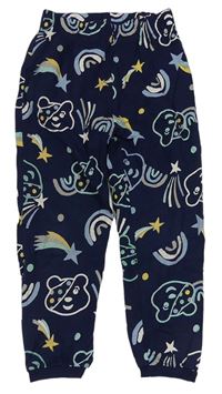 Tmavomodré pyžamové kalhoty s Pudsey a kometami George