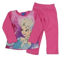 Růžové fleecové pyžamo s Frozen Disney