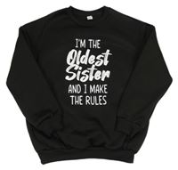 Černá mikina s nápisy zn. shein