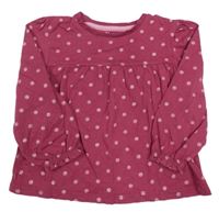 Vínová puntíkatá tunika Nutmeg