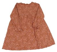 Starorůžové květované šaty H&M