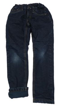 Tmavomodré podšité skinny rifle C&A