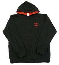 Černá mikina s výšivkou 