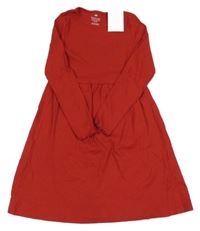 Nové - červené žebrované šaty H&M
