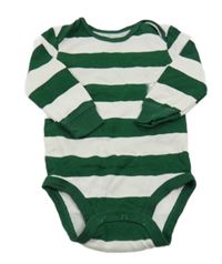 Bílo-zelené pruhované body Carter's