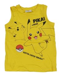 Žluté tílko s Pikachu 