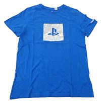 Modré tričko s PlayStatiton H&M