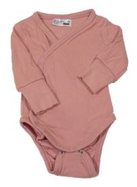 Starorůžové žebrované zavinovací body Ergee