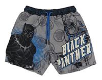 Šedé plážové kraťasy - Black Panther Marvel