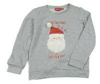 Šedá mikina se Santou Alive