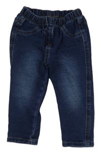 Tmavomodré teplákové rifle Matalan