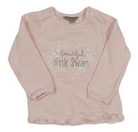 Světlerůžové triko se srdcem a nápisem 