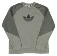 Šedá mikina s logem Adidas