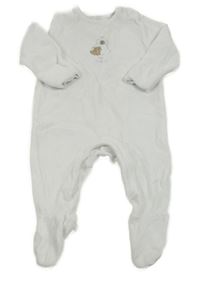 Bílý sametový overal s pejsky M&S