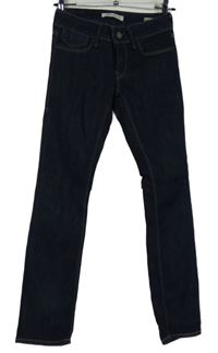 Dámské tmavomodré slim straight rifle Mavi 