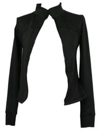 Dámská černá sportovní crop mikina 