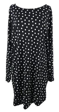 Dámské černo-bílé puntíkované šaty Next 