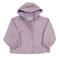 Lila nepromokavá jarní bunda s kapucí TU