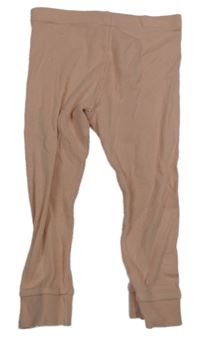 Růžové žebrované flare legíny F&F