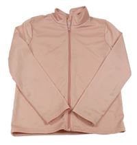 Růžová sportovní propínací mikina