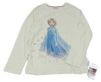Nové - bílé triko s Elsou Disney
